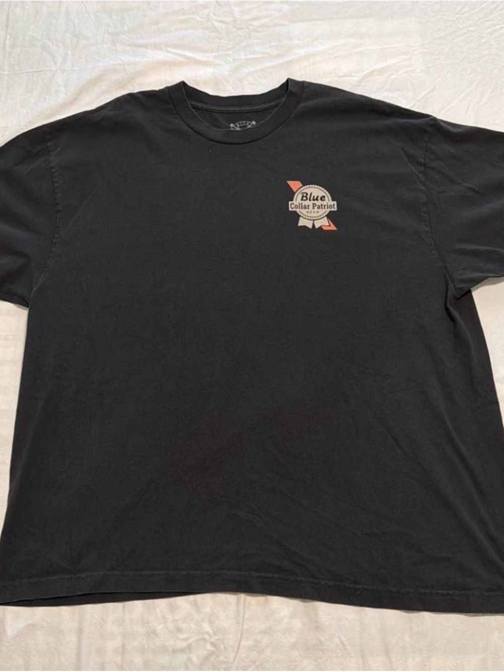 Blue Collar Patriot Men's Black Short-Sleeve Crewneck Tee